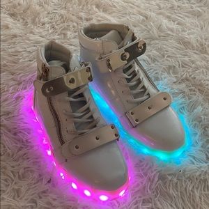 LED High-Top Sneakers